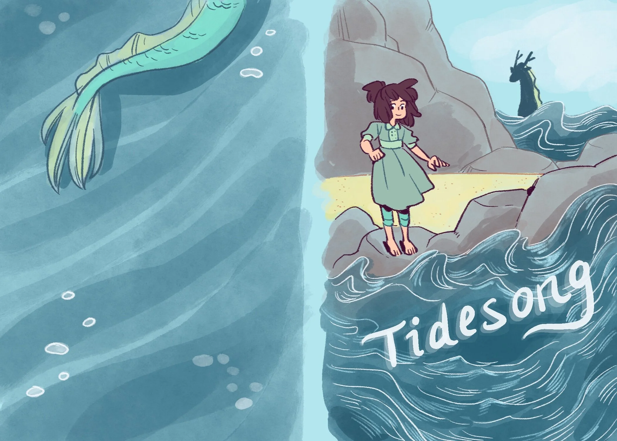 TIDESONG cover process — Art of Wendy Xu